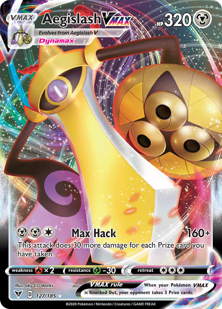 Aegislash VMAX (127/185) [Sword & Shield: Vivid Voltage] - Comfy Hobbies