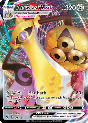 Aegislash VMAX (127/185) [Sword & Shield: Vivid Voltage] - Comfy Hobbies