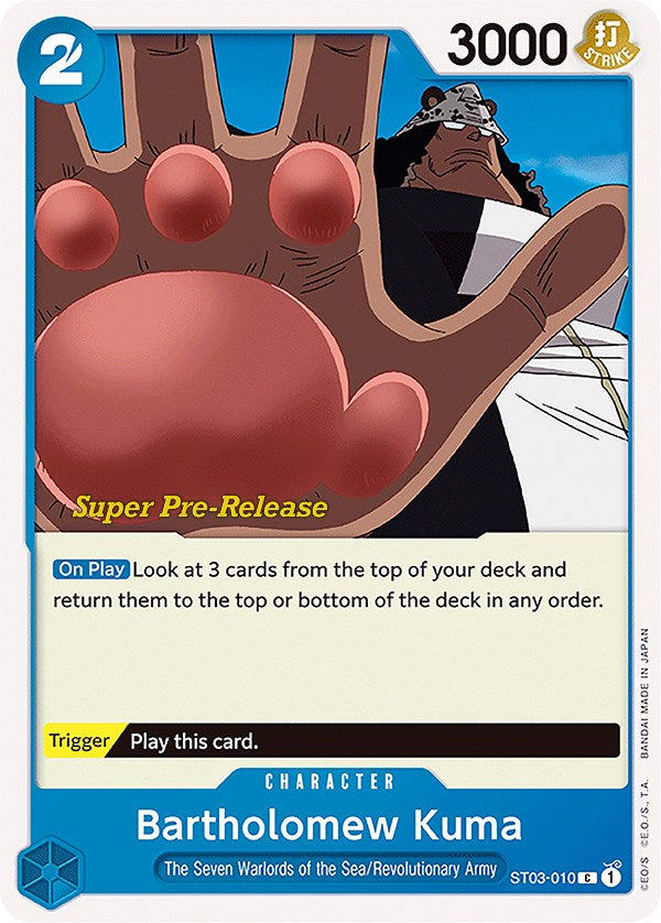 Bartholomew Kuma [Super Pre-Release Starter Deck: The Seven Warlords of the Sea] - Comfy Hobbies