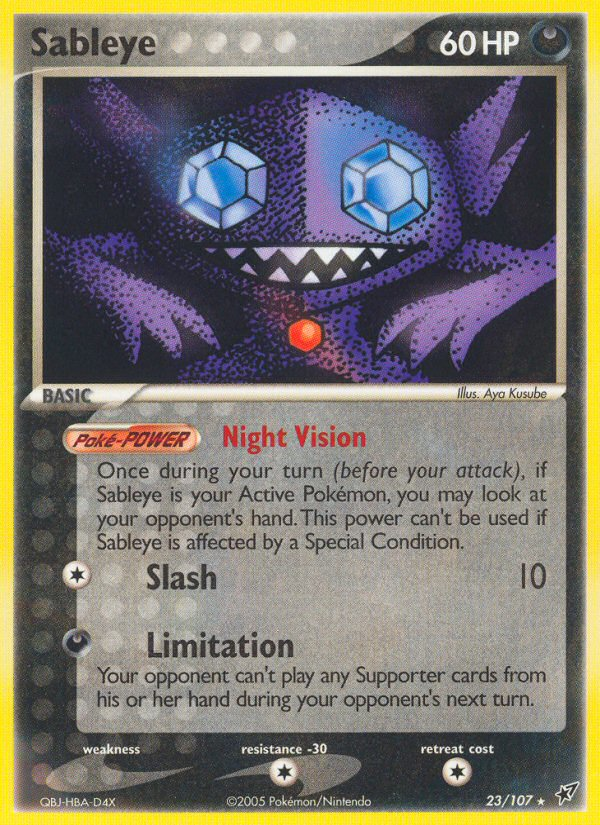 Sableye (23/107) [EX: Deoxys] - Comfy Hobbies