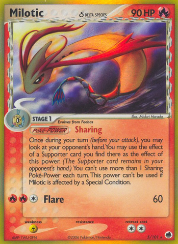 Milotic (5/101) (Delta Species) [EX: Dragon Frontiers] - Comfy Hobbies