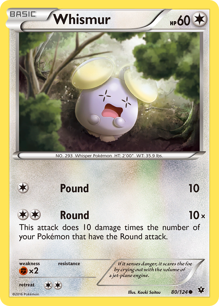 Whismur (80/124) [XY: Fates Collide] - Comfy Hobbies