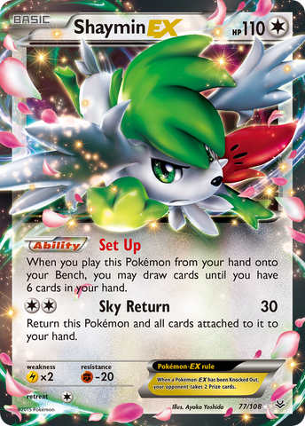Shaymin EX (77/108) [XY: Roaring Skies] - Comfy Hobbies