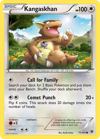 Kangaskhan (71/101) [Black & White: Plasma Blast] - Comfy Hobbies