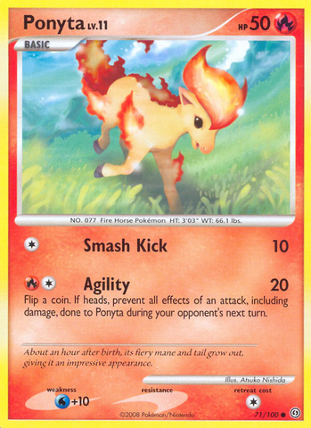 Ponyta (71/100) [Diamond & Pearl: Stormfront] - Comfy Hobbies