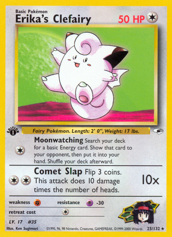 Erika's Clefairy (25/132) [Gym Heroes 1st Edition] - Comfy Hobbies