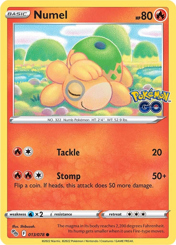Numel (013/078) [Pokémon GO] - Comfy Hobbies