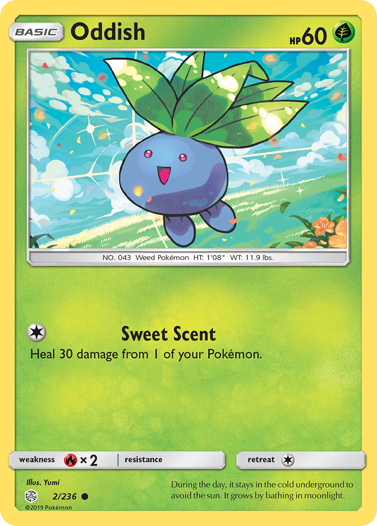 Oddish (2/236) [Sun & Moon: Cosmic Eclipse] - Comfy Hobbies