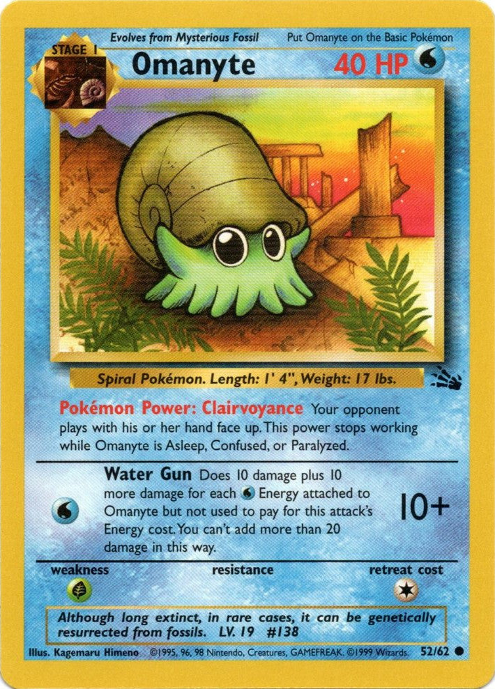 Omanyte (52/62) [Fossil Unlimited] - Comfy Hobbies