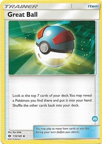 Great Ball (119/149) (Deck Exclusive #25) [Sun & Moon: Trainer Kit - Alolan Ninetales] - Comfy Hobbies