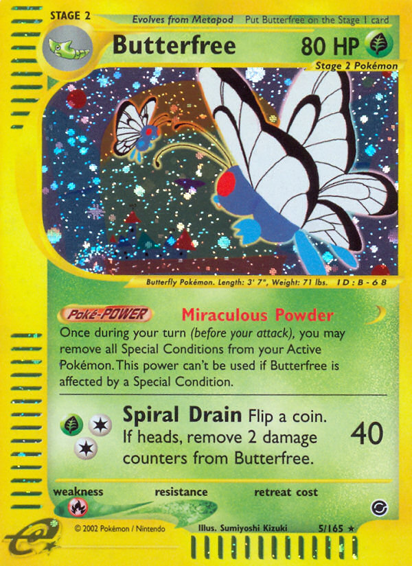 Butterfree (5/165) [Expedition: Base Set] - Comfy Hobbies