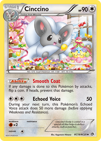 Cinccino (RC19/RC25) [Black & White: Legendary Treasures] - Comfy Hobbies