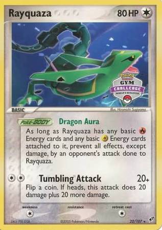 Rayquaza (22/107) (Gym Challenge Promo) [EX: Deoxys] - Comfy Hobbies