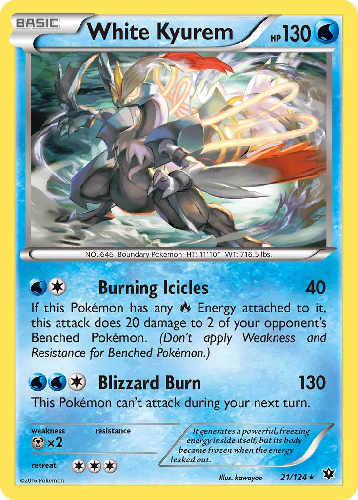 White Kyurem (21/124) (Theme Deck Exclusive) [XY: Fates Collide] - Comfy Hobbies