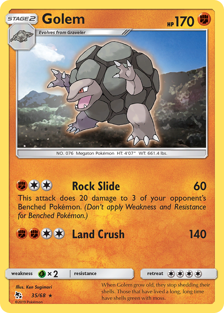 Golem (35/68) [Sun & Moon: Hidden Fates] - Comfy Hobbies