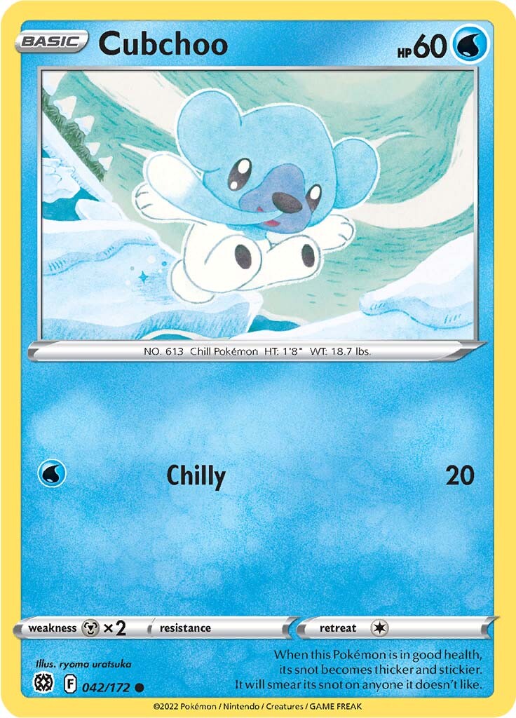 Cubchoo (042/172) [Sword & Shield: Brilliant Stars] - Comfy Hobbies