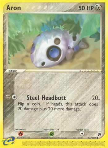 Aron (56/100) [EX: Sandstorm] - Comfy Hobbies