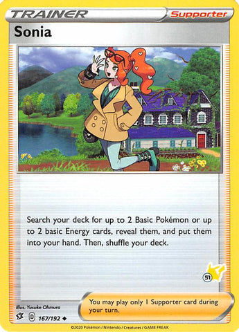Sonia (167/192) (Pikachu Stamp #51) [Battle Academy 2022] - Comfy Hobbies