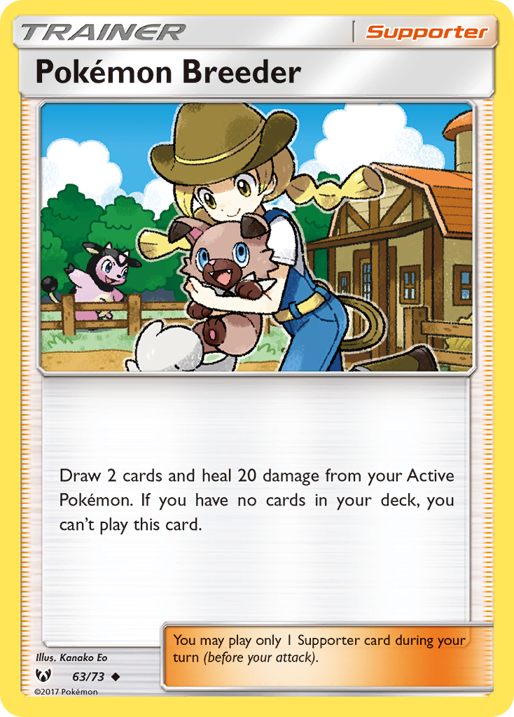 Pokemon Breeder (63/73) [Sun & Moon: Shining Legends] - Comfy Hobbies