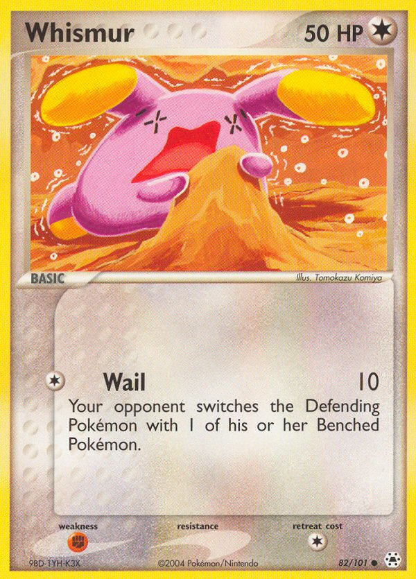 Whismur (82/101) [EX: Hidden Legends] - Comfy Hobbies