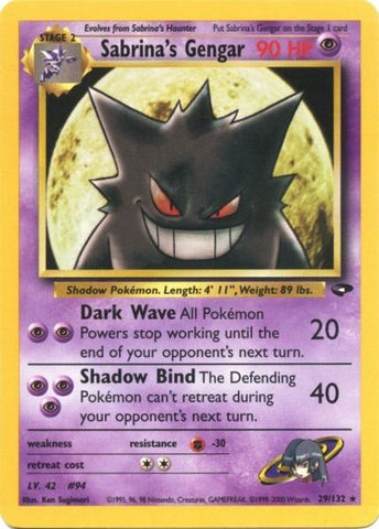 Sabrina's Gengar (29/132) [Gym Challenge Unlimited] - Comfy Hobbies
