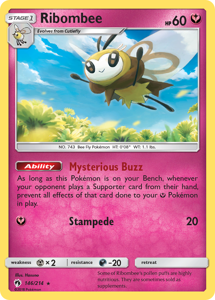 Ribombee (146/214) [Sun & Moon: Lost Thunder] - Comfy Hobbies