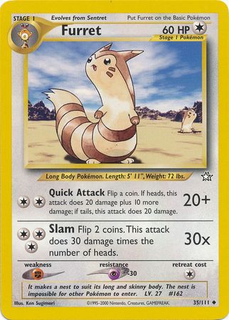 Furret (35/111) [Neo Genesis Unlimited] - Comfy Hobbies