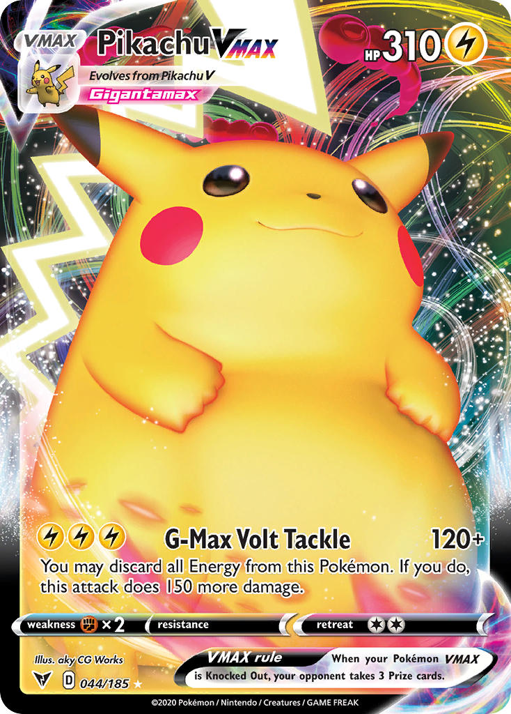 Pikachu VMAX (044/185) [Sword & Shield: Vivid Voltage] - Comfy Hobbies