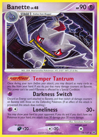Banette (19/127) [Platinum: Base Set] - Comfy Hobbies