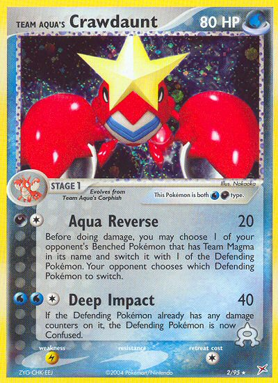 Team Aqua's Crawdaunt (2/95) [EX: Team Magma vs Team Aqua] - Comfy Hobbies