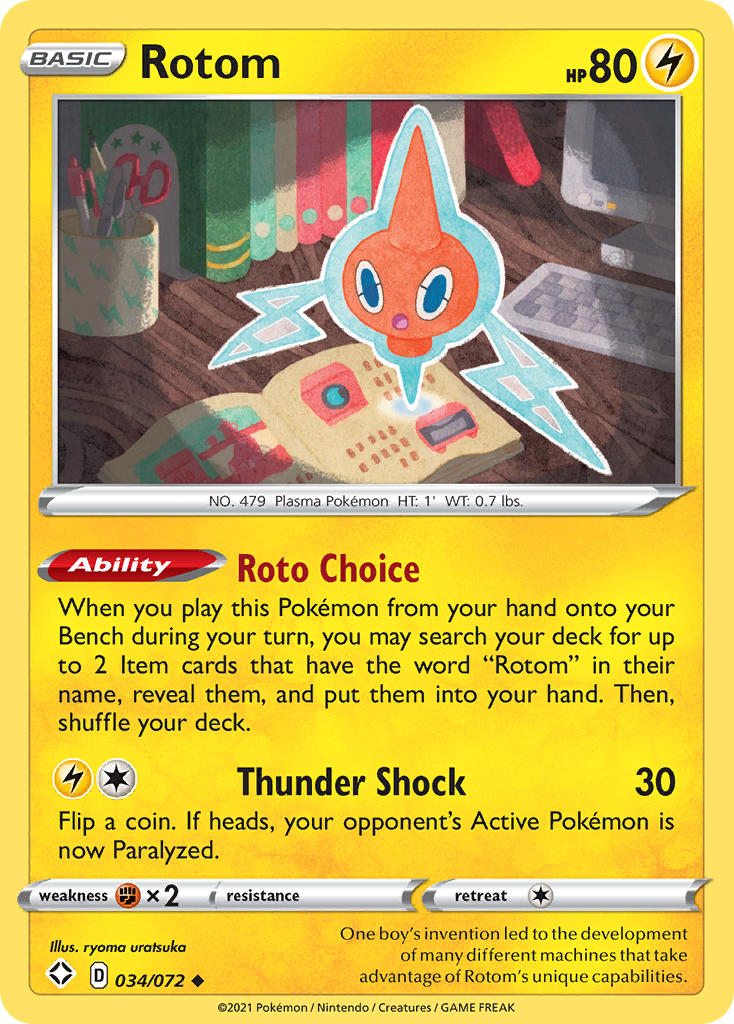 Rotom (034/072) [Sword & Shield: Shining Fates] - Comfy Hobbies