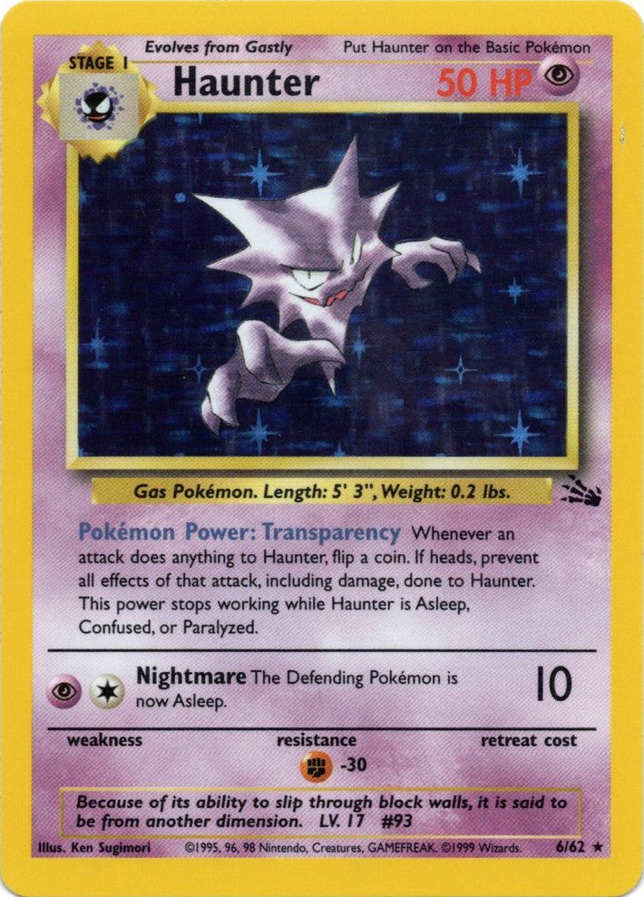 Haunter (6/62) [Fossil Unlimited] - Comfy Hobbies