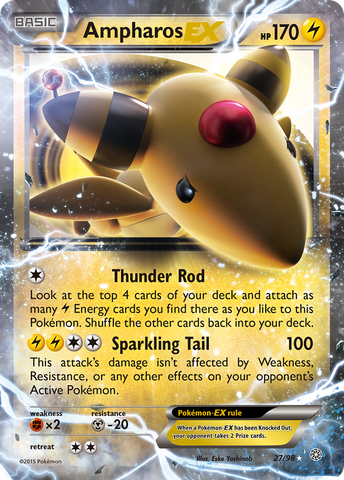 Ampharos EX (27/98) [XY: Ancient Origins] - Comfy Hobbies