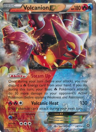 Volcanion EX (26/114) (Jumbo Card) [XY: Steam Siege] - Comfy Hobbies