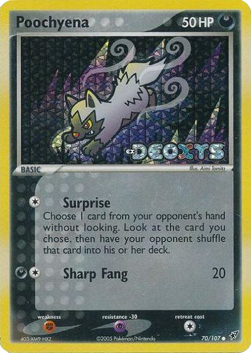 Poochyena (70/107) (Stamped) [EX: Deoxys] - Comfy Hobbies