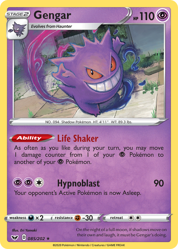 Gengar (085/202) [Sword & Shield: Base Set] - Comfy Hobbies