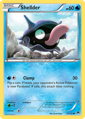 Shellder (23/122) [XY: BREAKpoint] - Comfy Hobbies