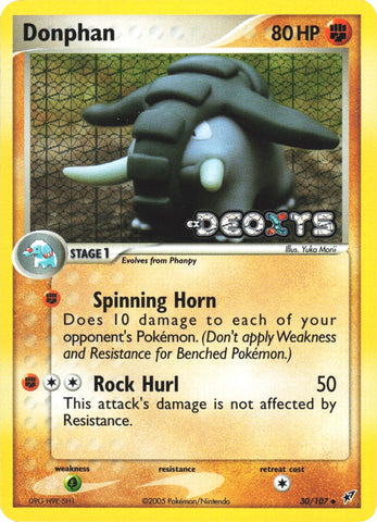Donphan (30/107) (Stamped) [EX: Deoxys] - Comfy Hobbies