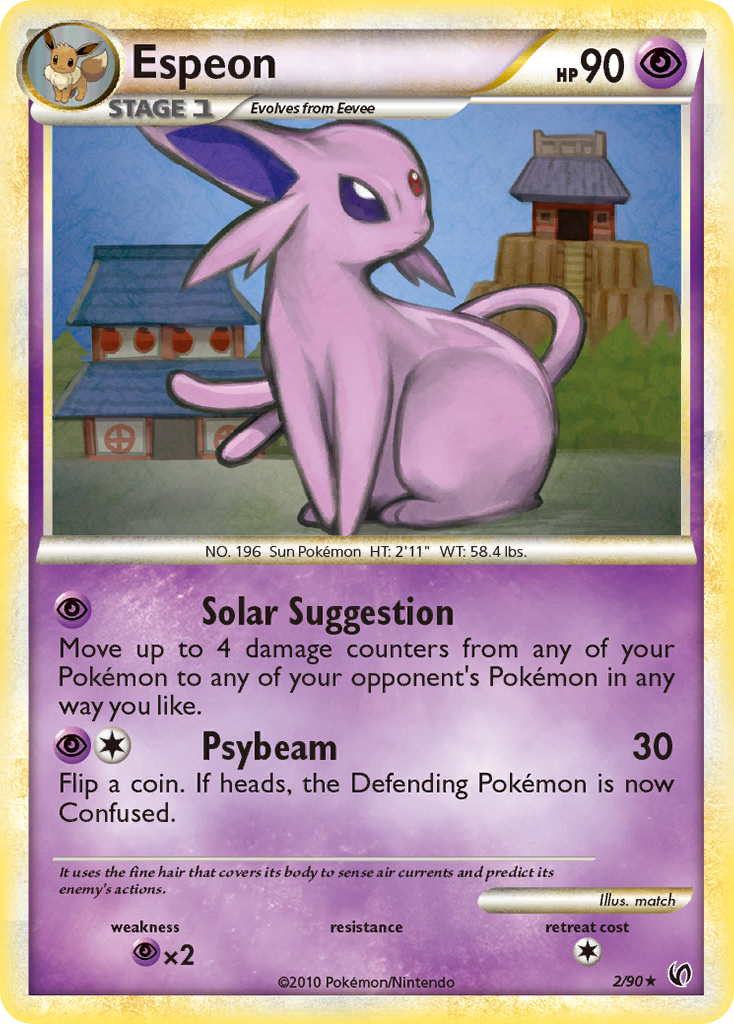 Espeon (2/90) [HeartGold & SoulSilver: Undaunted] - Comfy Hobbies