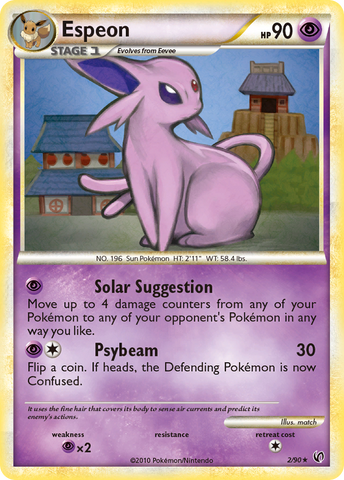 Espeon (2/90) [HeartGold & SoulSilver: Undaunted] - Comfy Hobbies