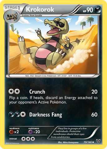 Krokorok (70/146) [XY: Base Set] - Comfy Hobbies