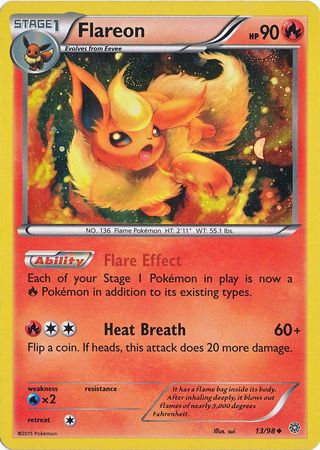 Flareon (13/98) (Cosmos Holo) [XY: Ancient Origins] - Comfy Hobbies