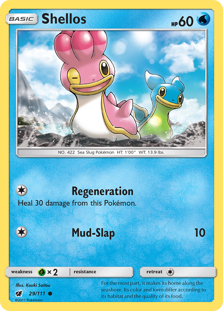 Shellos (29/111) [Sun & Moon: Crimson Invasion] - Comfy Hobbies