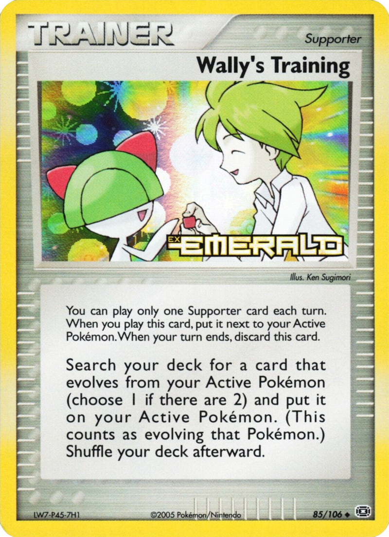 Wally's Training (85/106) (Stamped) [EX: Emerald] - Comfy Hobbies