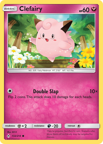 Clefairy (132/214) [Sun & Moon: Unbroken Bonds] - Comfy Hobbies