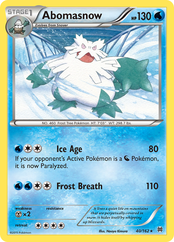 Abomasnow (40/162) [XY: BREAKthrough] - Comfy Hobbies