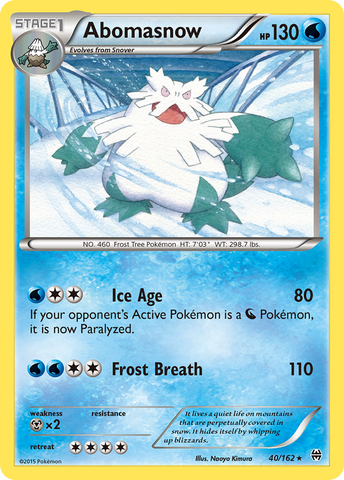 Abomasnow (40/162) [XY: BREAKthrough] - Comfy Hobbies