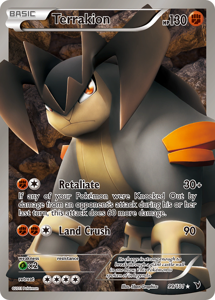 Terrakion (99/101) [Black & White: Noble Victories] - Comfy Hobbies