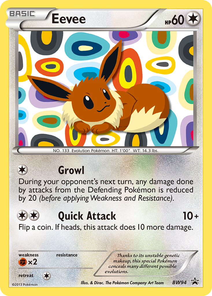 Eevee (BW94) [Black & White: Black Star Promos] - Comfy Hobbies