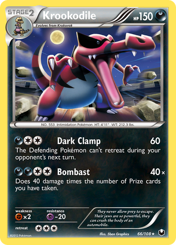 Krookodile (66/108) [Black & White: Dark Explorers] - Comfy Hobbies